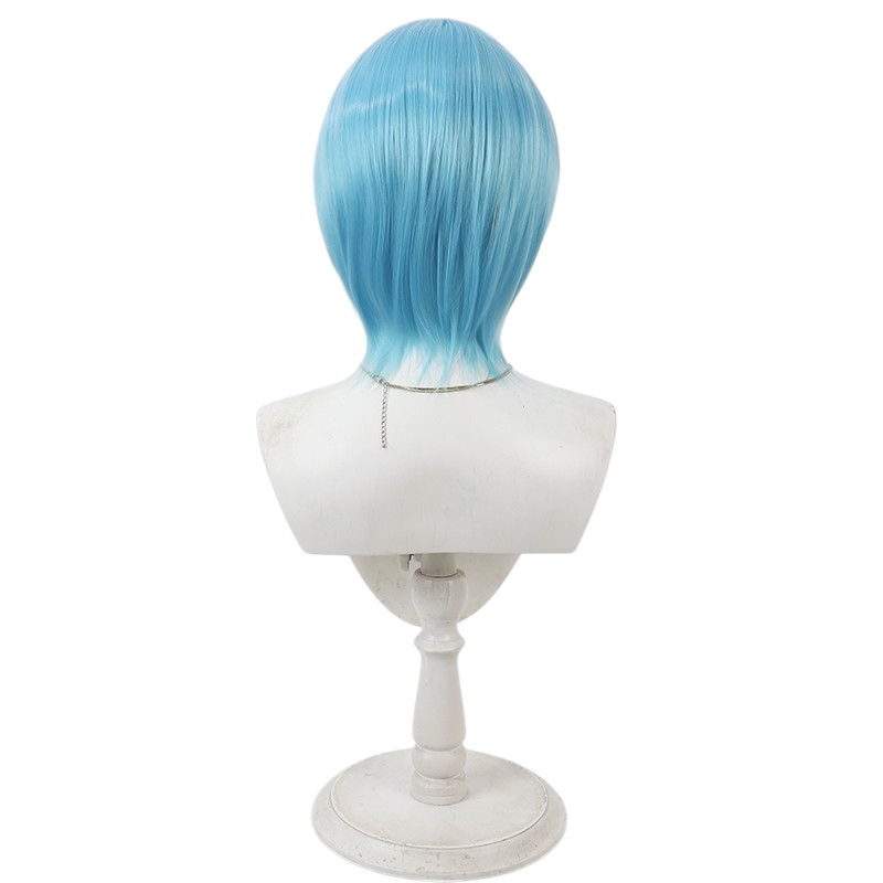 White Smoke Nockiel (Nonoa Ebisu) Cosplay Wig - 2.5 Dimensional Seduction (Ice Blue Short Scalp) (FEVERCOS)