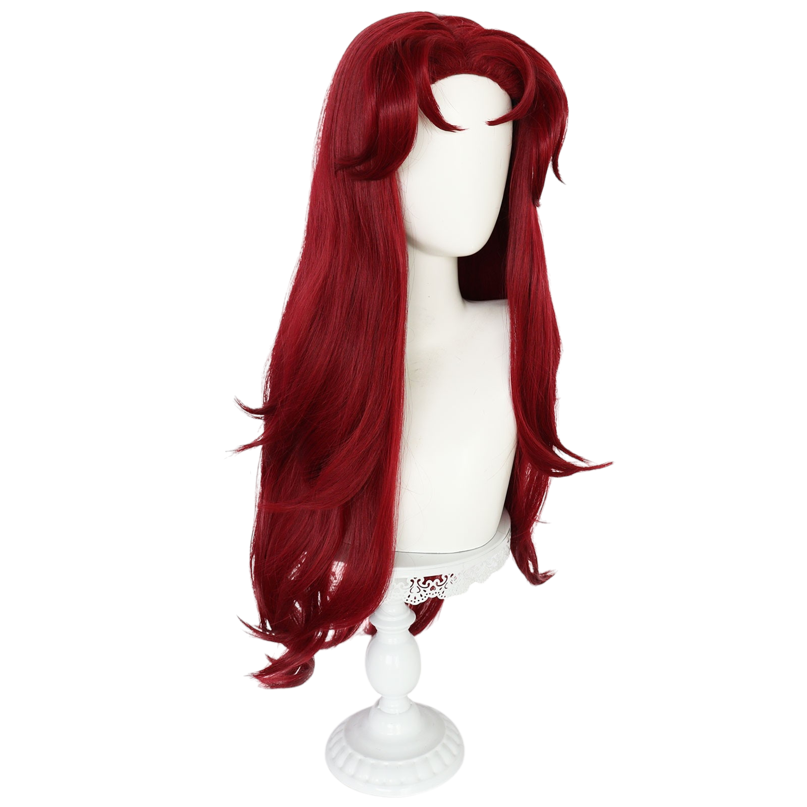 White Smoke Starfire (Koriand'r) Cosplay Wig - Teen Titans / DC Comics (Neon Pink-Orange Long) (FEVERCOS)