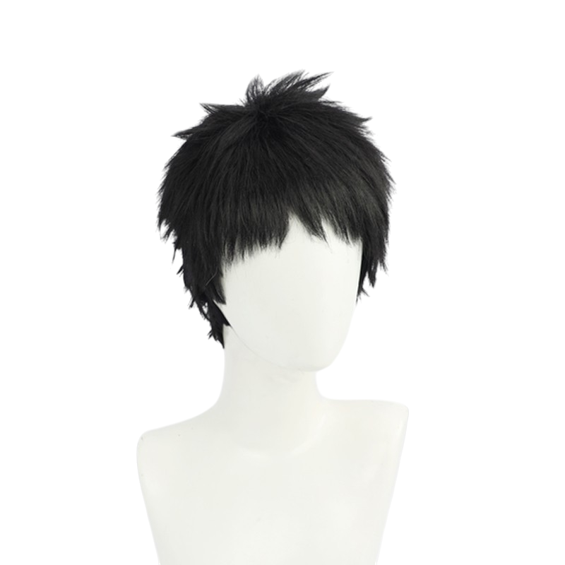 White Smoke Wakana Gojo Cosplay Wig - Artisan Tailor My Dress-Up Darling(Black Short Offset Whorl) (FEVERCOS)