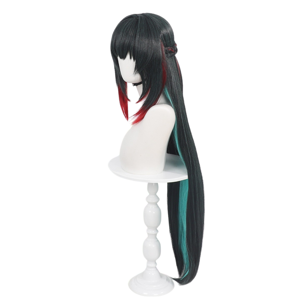White Smoke Zhuang Fangyi Cosplay Wig - Arknights: Endfield (Split Color Long) (FEVERCOS)
