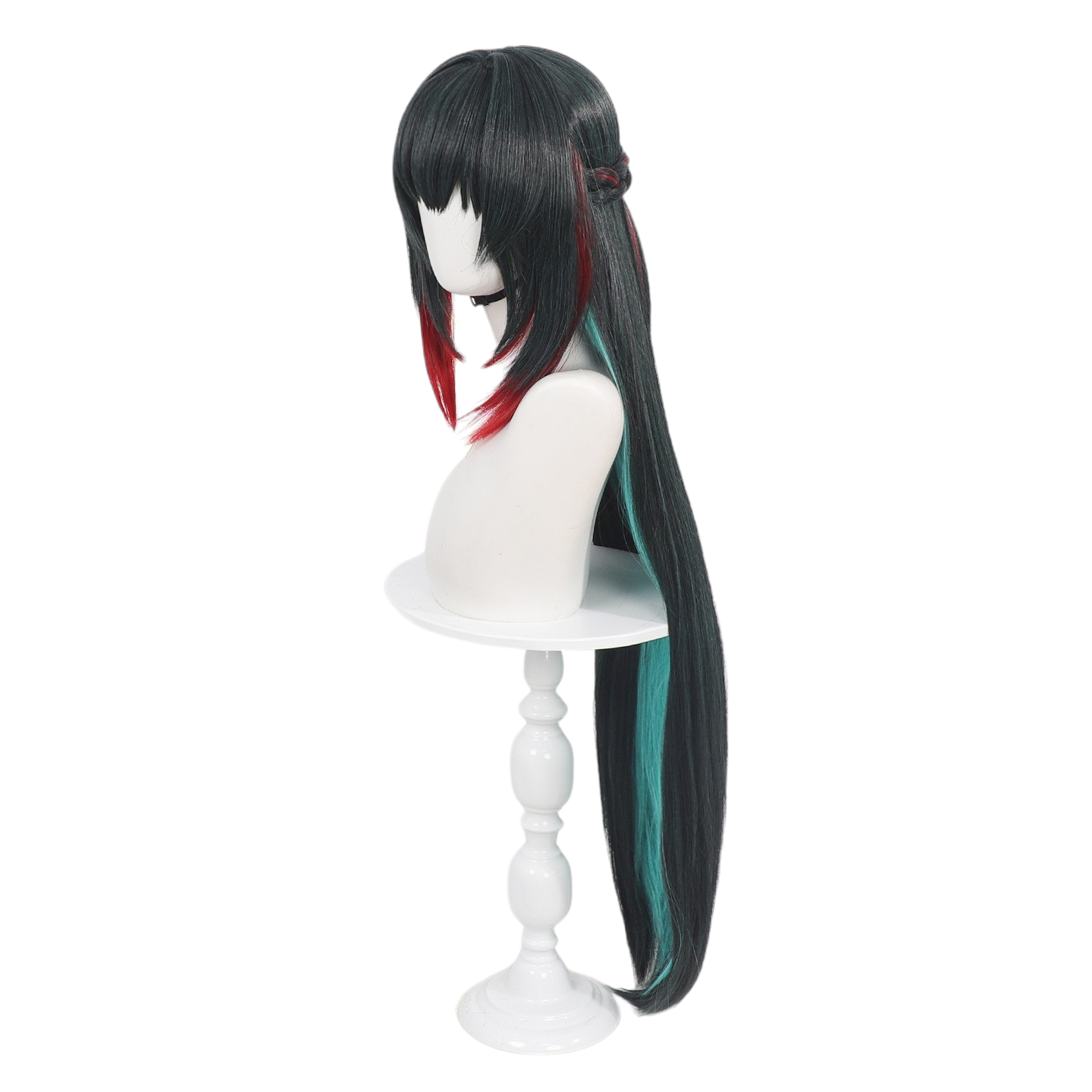 White Smoke Zhuang Fangyi Cosplay Wig - Arknights: Endfield (Split Color Long) (FEVERCOS)