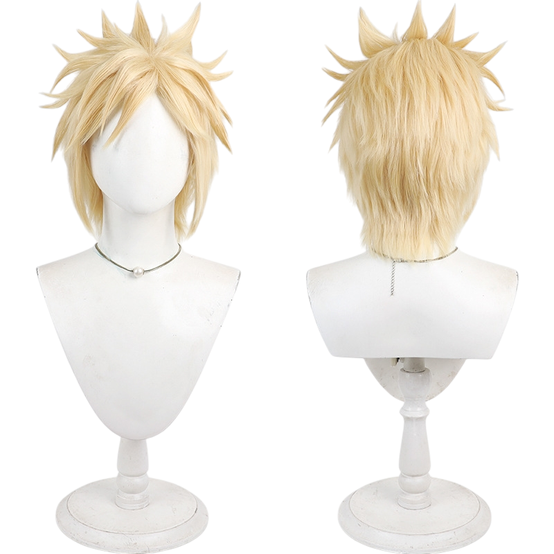 White Smoke Cloud Strife (Miss Cloud / Crossdressing Ver.) Cosplay Wig - Final Fantasy VII (Blonde Braided Pigtails) (FEVERCOS)
