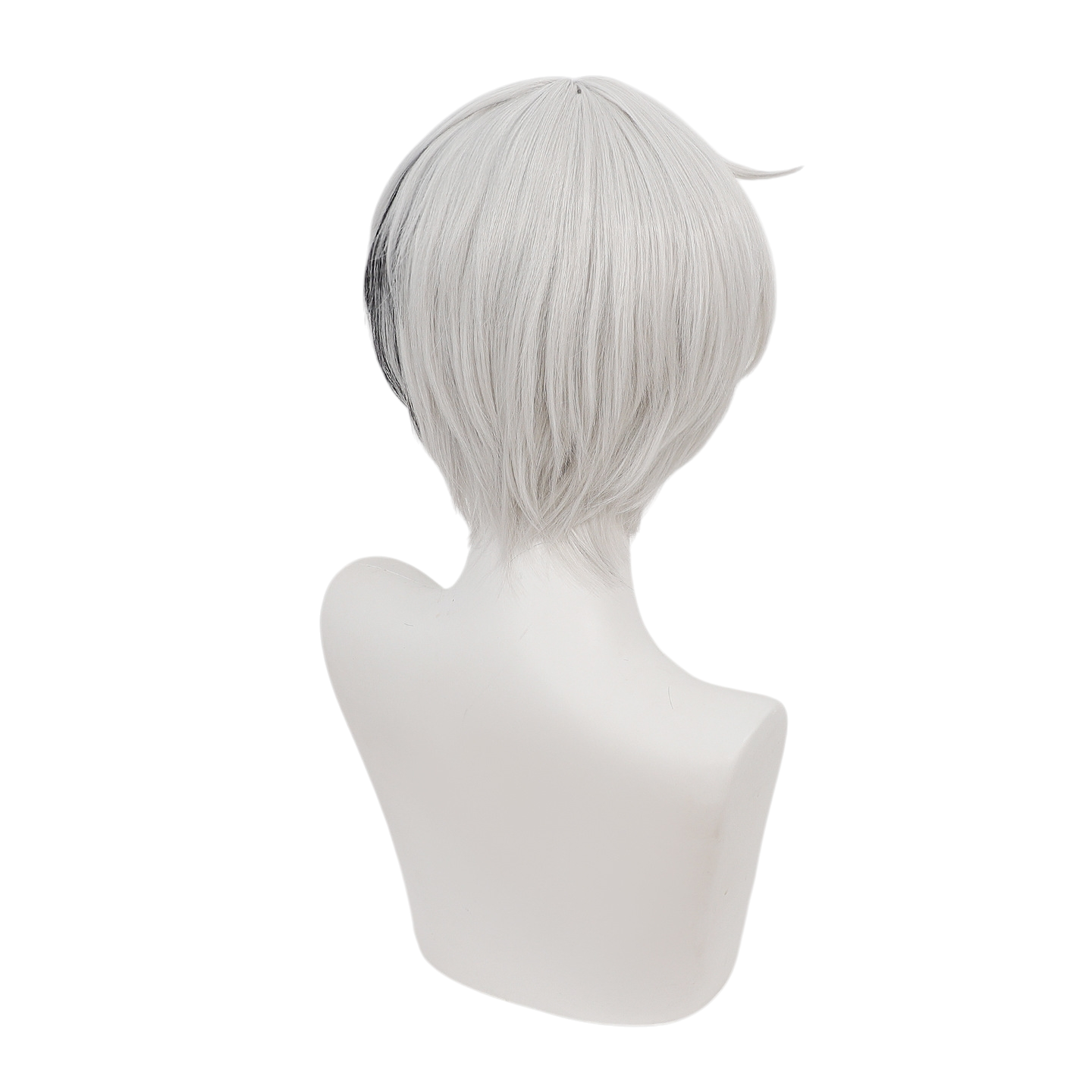White Smoke Kurikara Gou Cosplay Wig - Touken Ranbu (Silver White Highlights) (FEVERCOS)