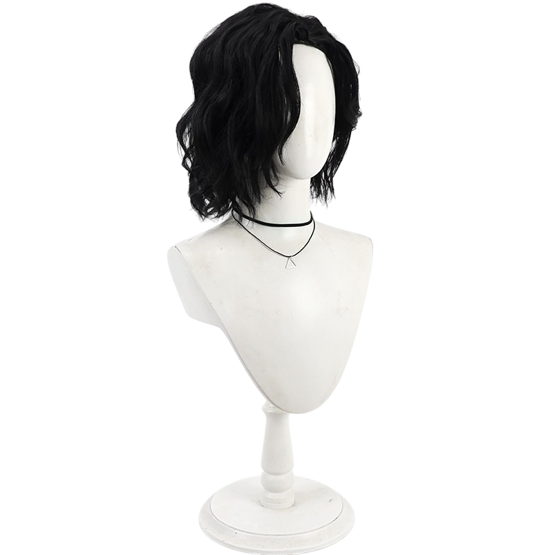 White Smoke Raya Lucaria Scholar Cosplay Wig - Elden Ring (Black Curly Scalp) (FEVERCOS)