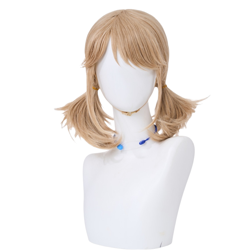 White Smoke Emma Woods (Sanrio Collab) Cosplay Wig - Identity V (Flaxen Brown Twin Tails) (FEVERCOS)
