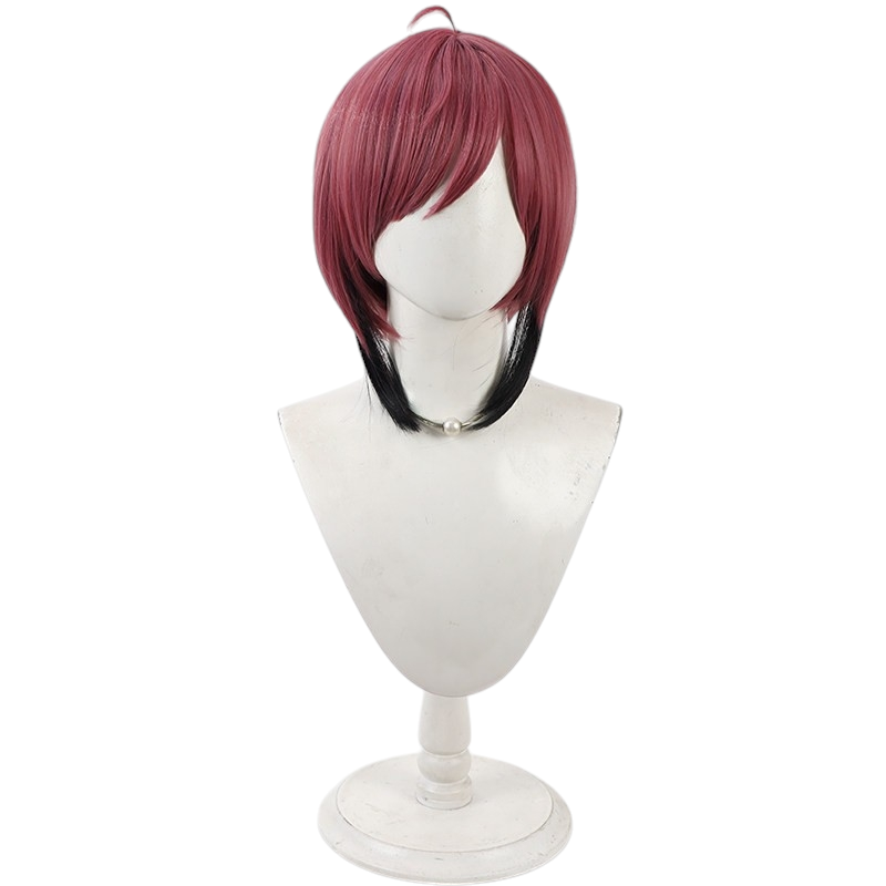 White Smoke Omokage Cosplay Wig - Touken Ranbu ONLINE (Burgundy Gradient Scalp) (FEVERCOS)