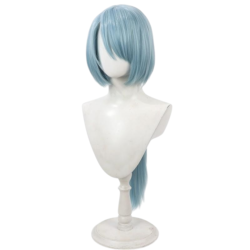 White Smoke Fubuki Cosplay Wig - The Elusive Samurai (White Long Ponytail) (FEVERCOS)