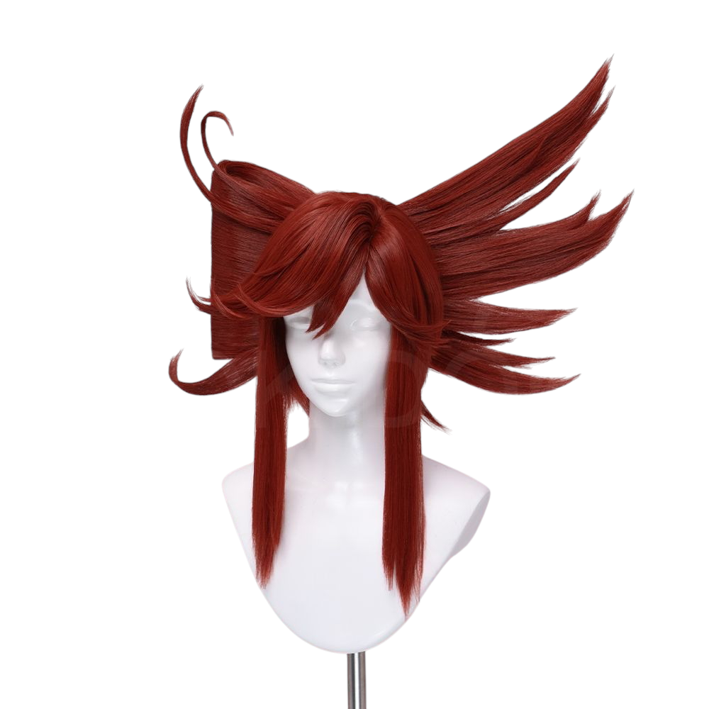 White Smoke Riyou Cosplay Wig - Gachiakuta (Red Short Scalp Styling) (FEVERCOS)