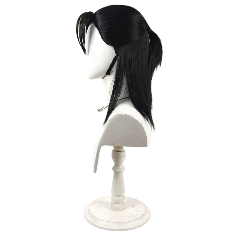 White Smoke Lei Heng Cosplay Wig - Limbus Company (Half-Tied Styled) (FEVERCOS)