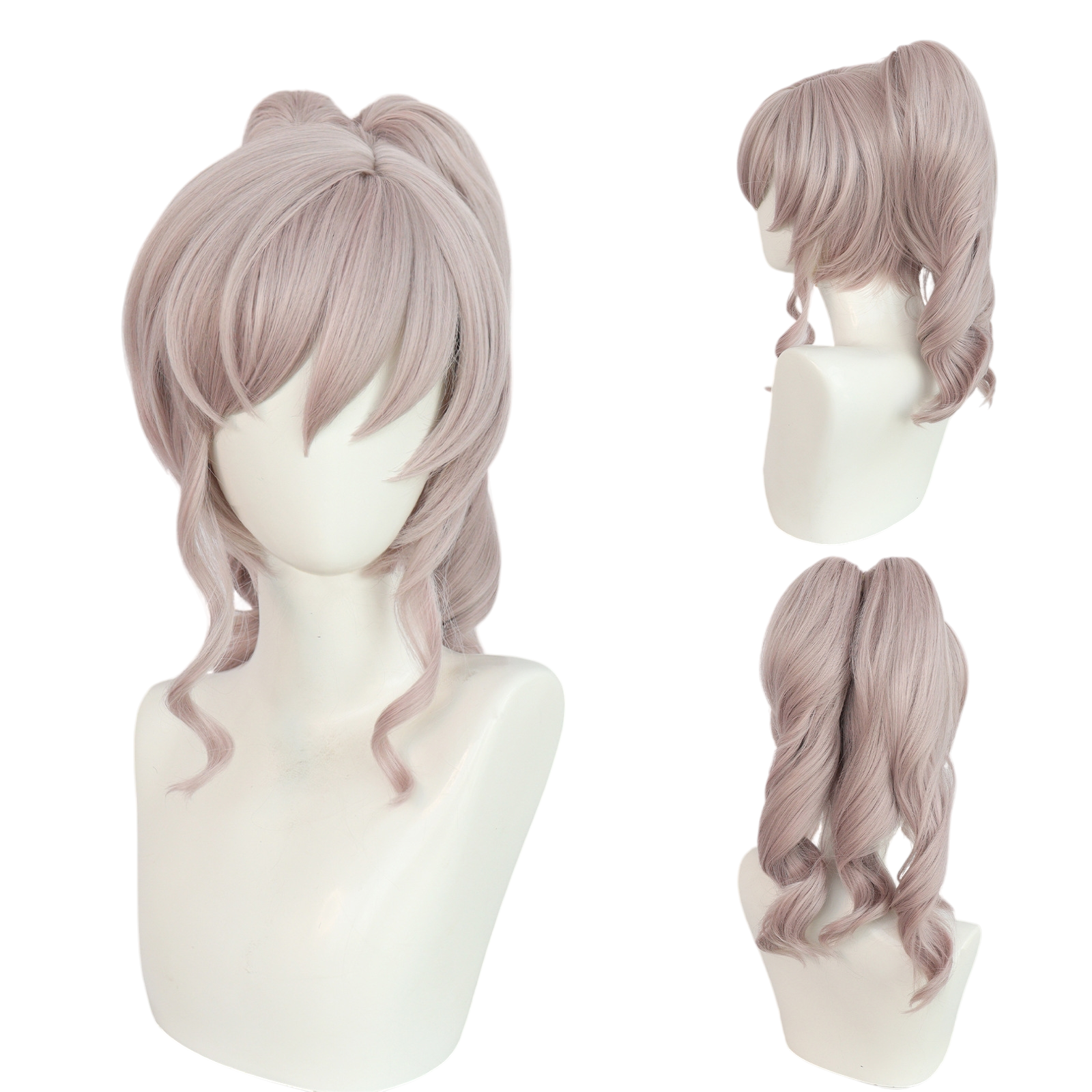 Light Gray Naomi Orthmann Cosplay Wig - Metallic Rouge (Brown Bob) (FEVERCOS)