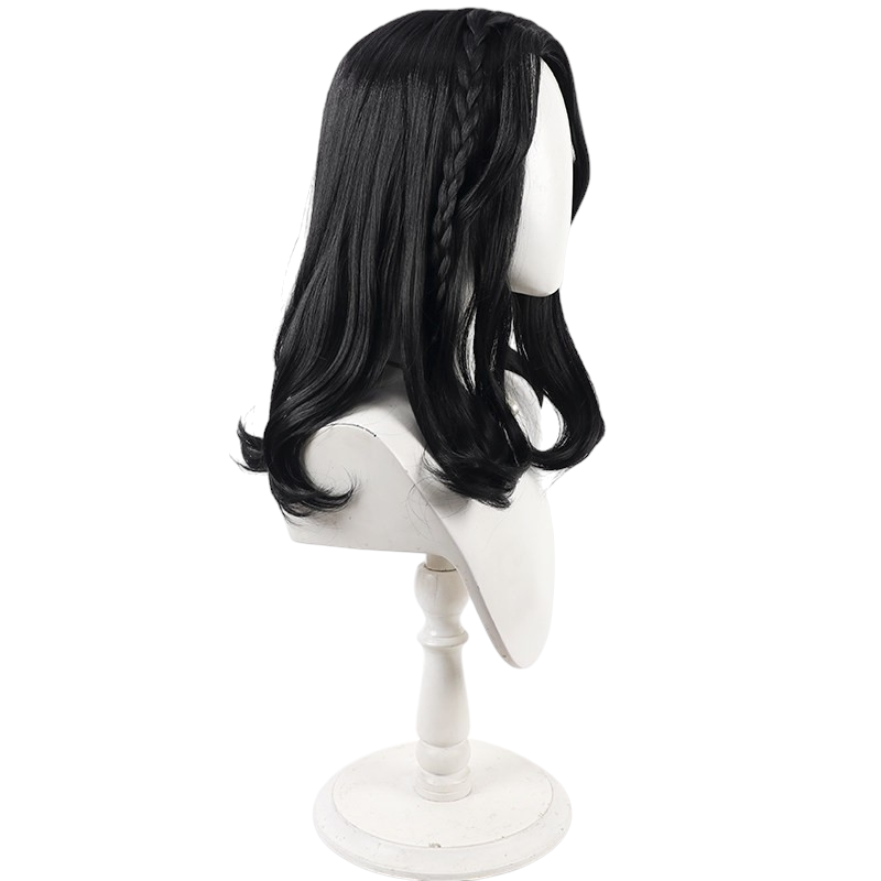 White Smoke Lune Cosplay Wig - 33rd Expedition Team (Black Curly Scalp) (FEVERCOS)