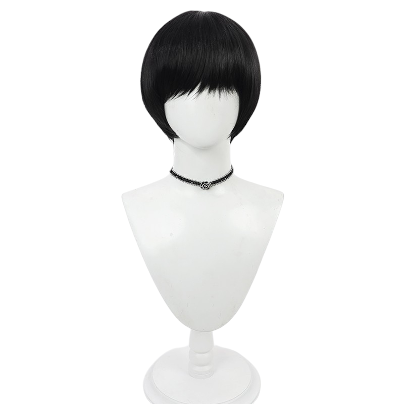 Lavender Mash Burnedead Cosplay Wig - Mashle: Magic and Muscles (Black Bowl Cut Scalp) (FEVERCOS)