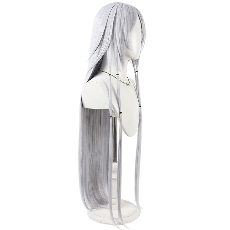 White Smoke Avenger of the Night (Doll Girl) Cosplay Wig - Elden Ring Concept (Pale Blue Curls) (FEVERCOS)