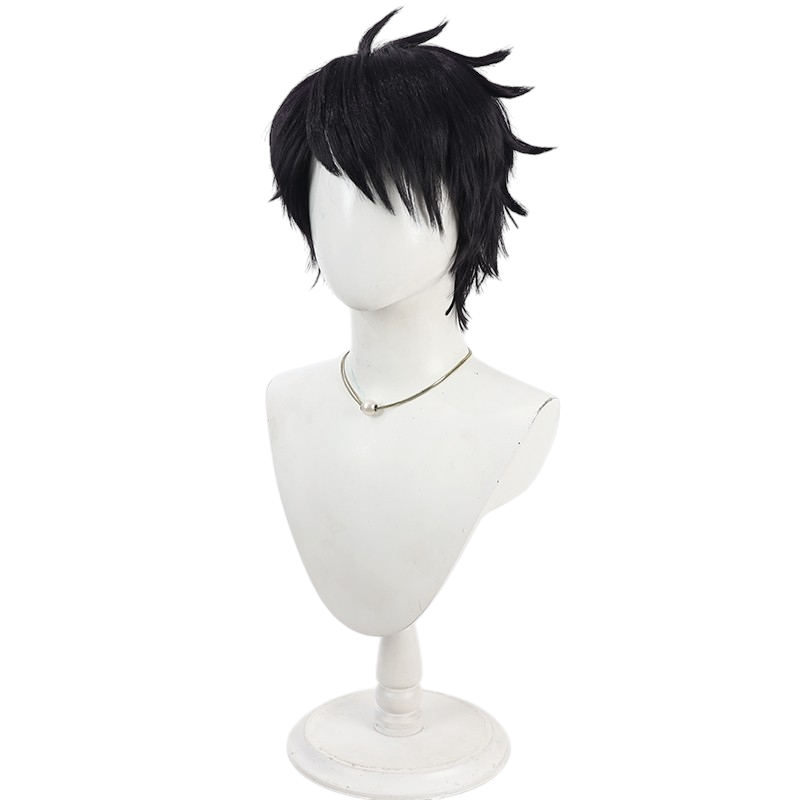 White Smoke Ikari Yaoroshi Cosplay Wig - Tougen Anki (Dark Brown Teased Short) (FEVERCOS)