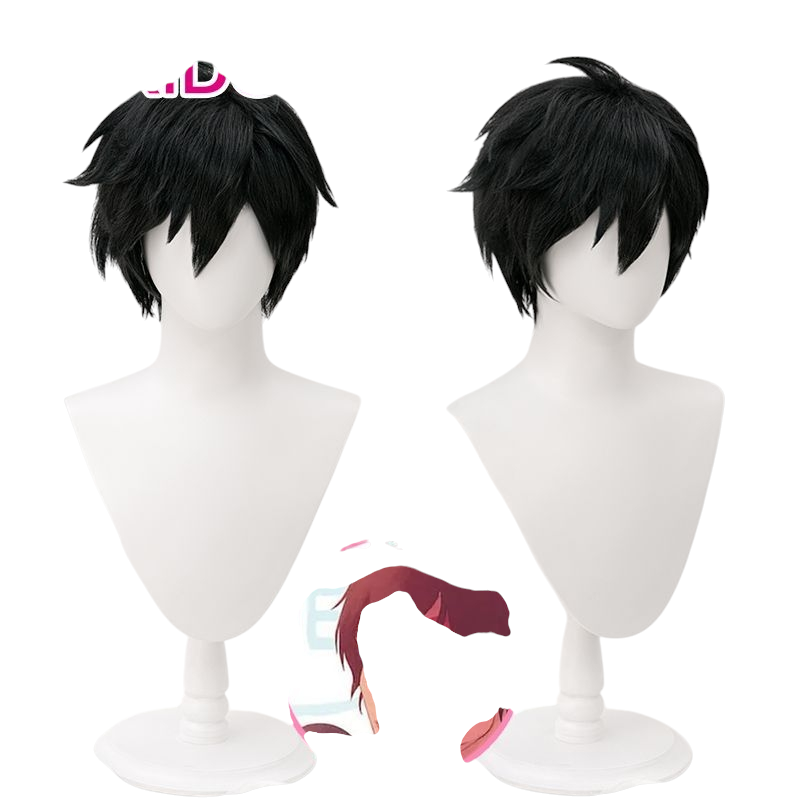 White Smoke Prince Zuko Cosplay Wig - Avatar: The Last Airbender (Black Short Multipurpose) (FEVERCOS)