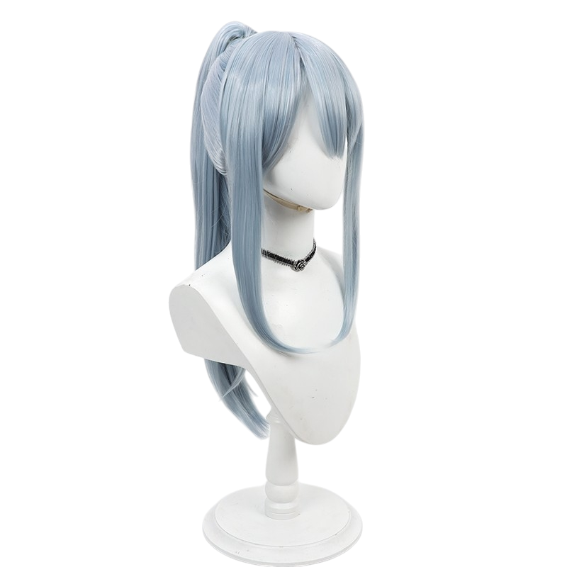 Abyss Razor Cosplay Wig - Mashle: Magic and Muscles (Light Blue Tied Ponytail) (FEVERCOS)