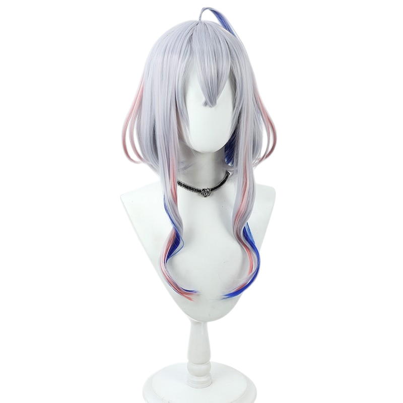 White Smoke Kanata Amane Cosplay Wig - Hololive (Silver Styled Short) (FEVERCOS)