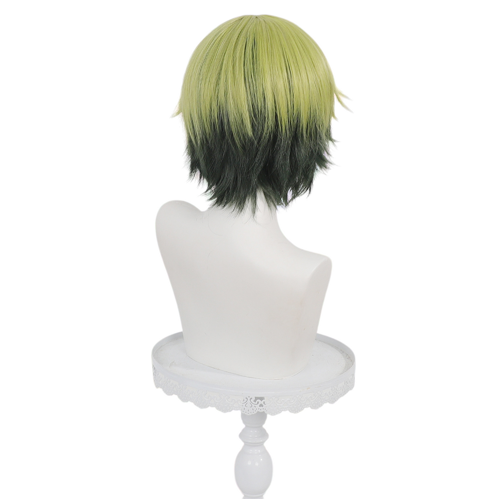 White Smoke Naoya Zenin Cosplay Wig - Jujutsu Kaisen (Blonde/Black Split Short) (FEVERCOS)