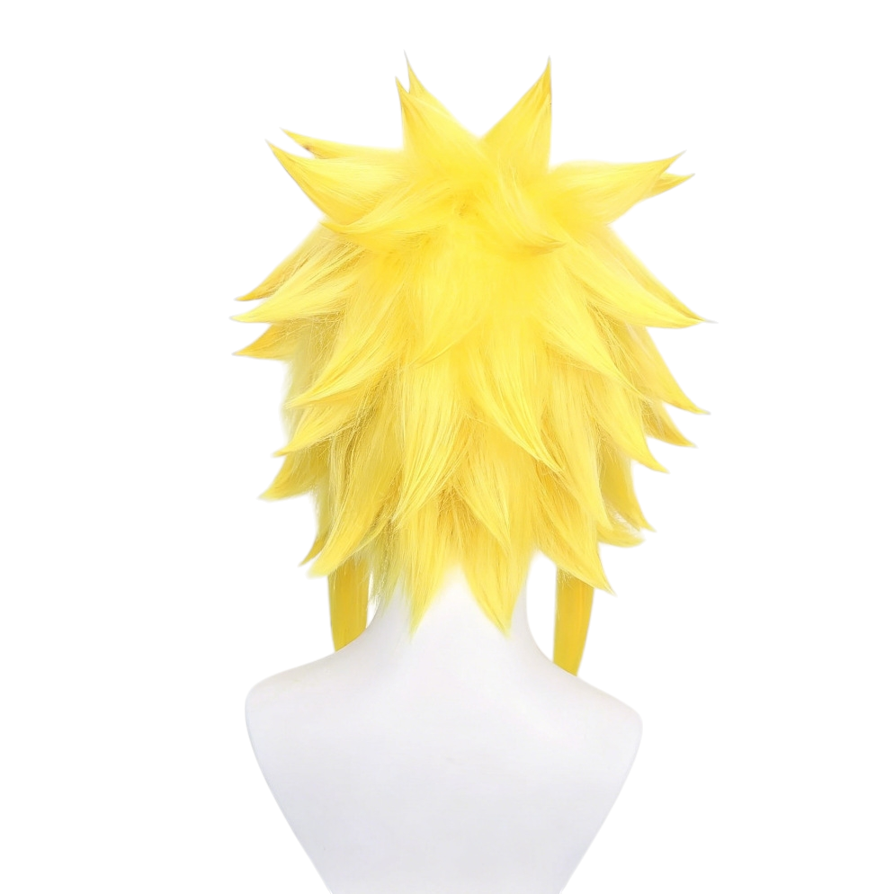 White Smoke Minato Namikaze Cosplay Wig - Naruto (Yellow Spiky Medium) (FEVERCOS)