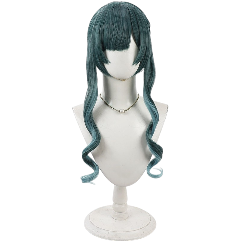 White Smoke Saixi (Seth / Seraphina) Cosplay Wig - Arknights: Endfield (Green Loose Scalp) (FEVERCOS)