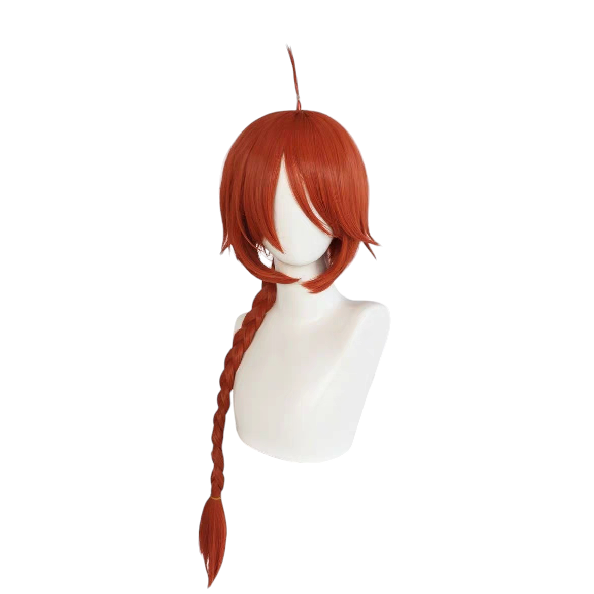 White Smoke Kamui Cosplay Wig - Gintama (Orange Tail Braid Scalp Base) (FEVERCOS)