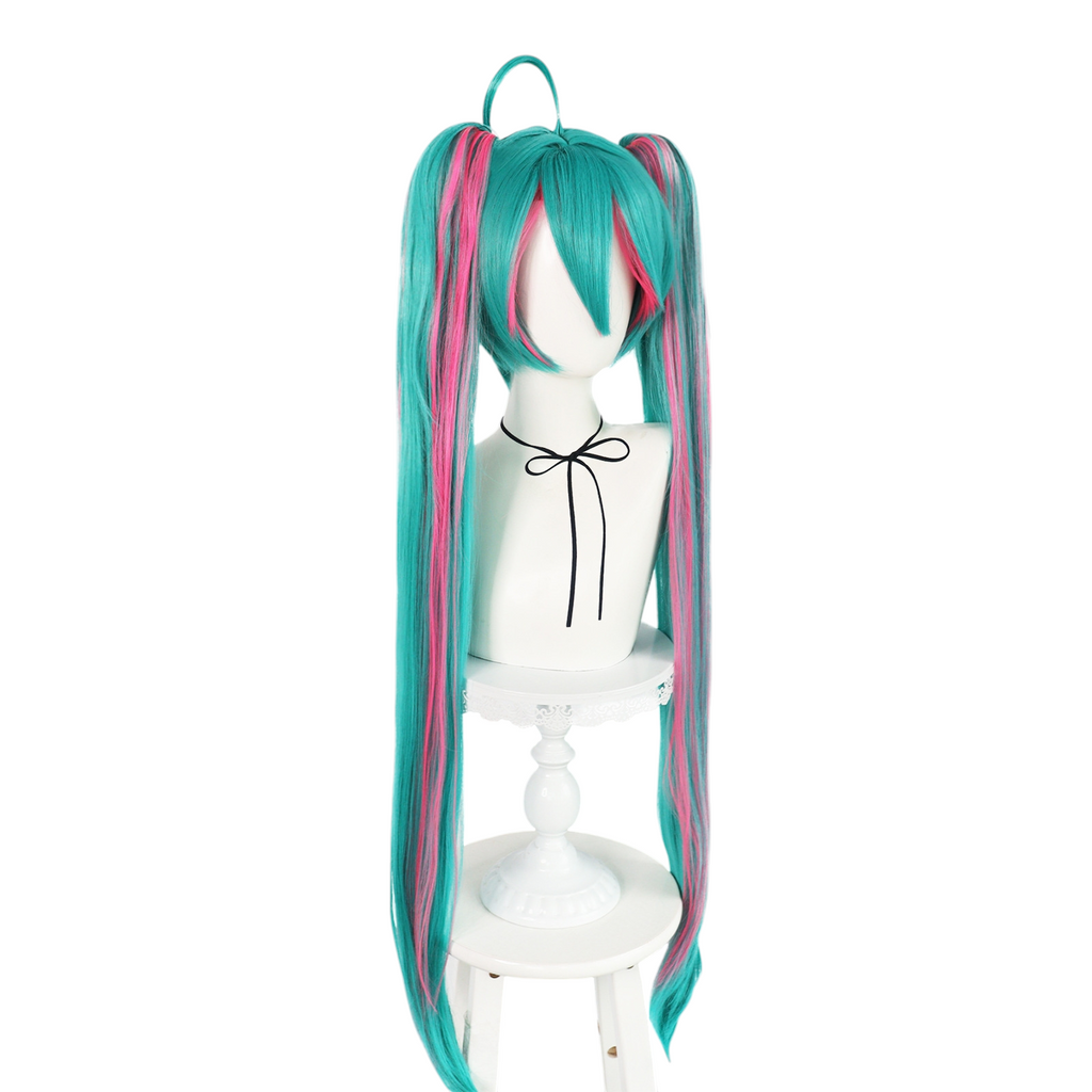 Steel Blue Hatsune Miku "World is Mine" Cosplay Wig - Vocaloid (Dark Teal Twin Tails) (FEVERCOS)