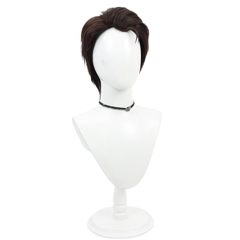 White Smoke Jayce Cosplay Wig - Arcane / League of Legends (Brown Widow's Peak) (FEVERCOS)
