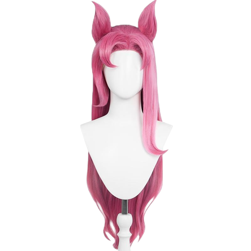 White Smoke Kai'Sa (Star Guardian) Cosplay Wig - League of Legends (Peach Center Part Teased) (FEVERCOS)
