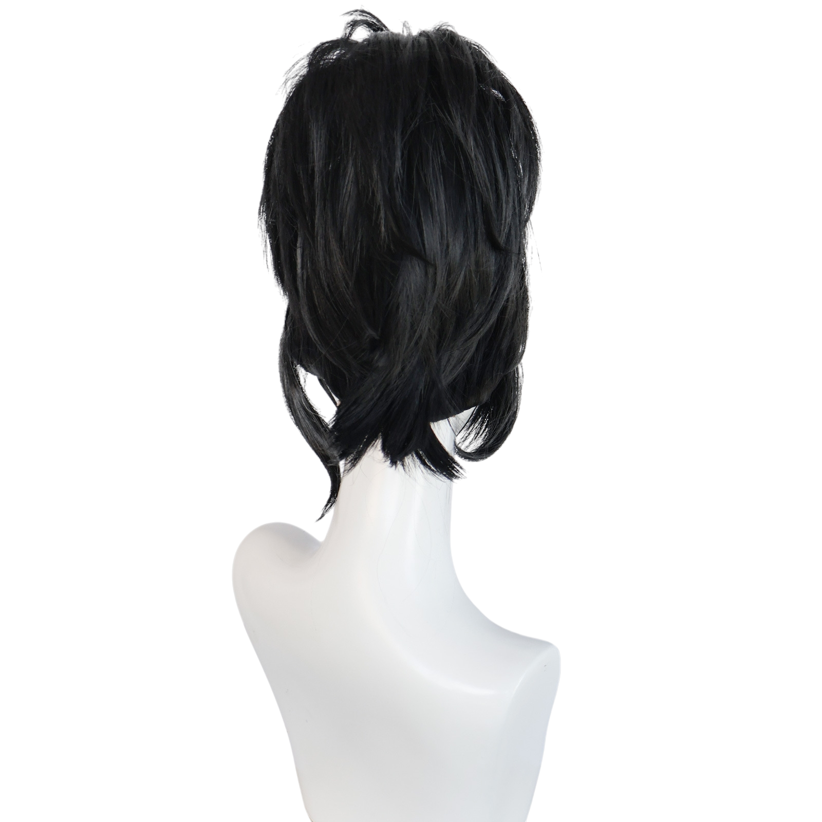 Black Lydia Deetz (Red Wedding) Cosplay Wig - Beetlejuice (Black Spiky Bangs) (FEVERCOS)