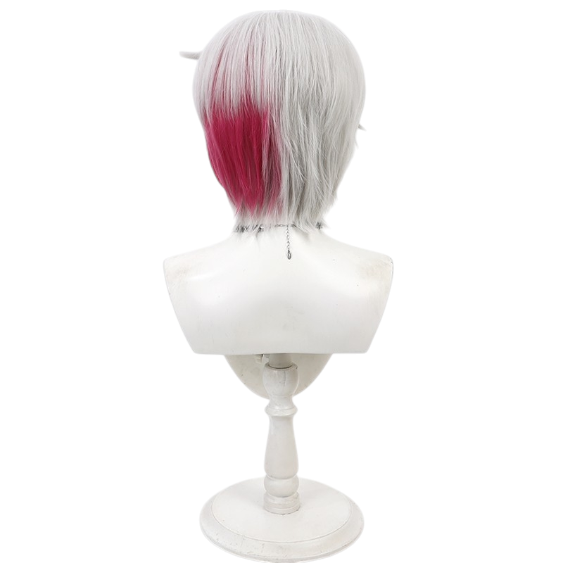 White Smoke Ammon Lead (Marquis Amon) Cosplay Wig - Devil Butler with Black Cat (Silver White) (FEVERCOS)