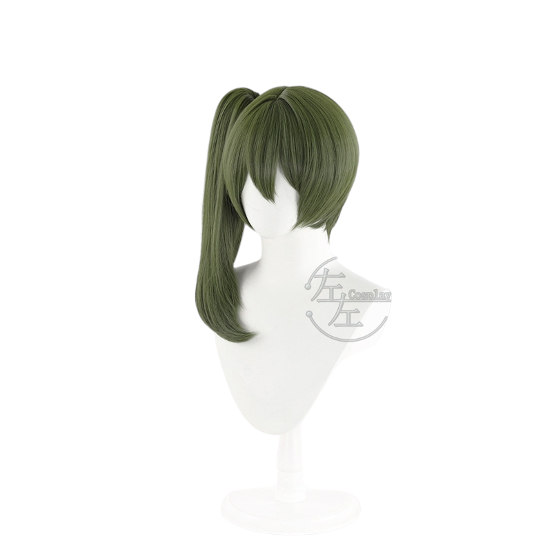 White Smoke Ubel Cosplay Wig - Frieren: Beyond Journey's End (Green Clip Ponytail Scalp) (FEVERCOS)