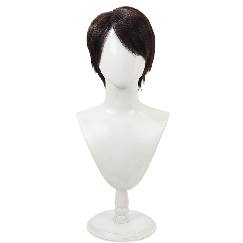 White Smoke Hiiro Kagami Cosplay Wig - Kamen Rider Ex-Aid (Brown Teased Volume) (FEVERCOS)