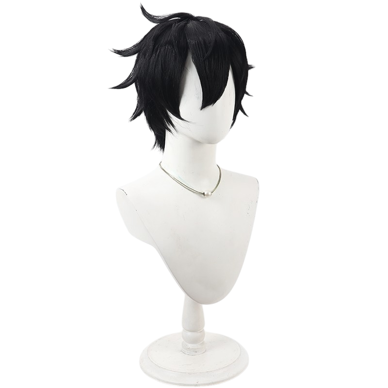 White Smoke Masumi Yodogawa Cosplay Wig - Tougen Anki (Captain Black Short) (FEVERCOS)