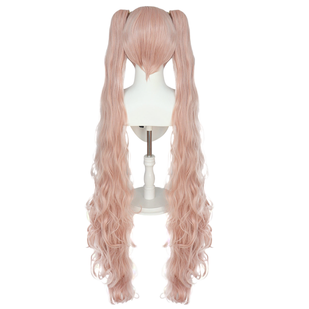 Tan Hatsune Miku (Pink Sakura Ver.) Cosplay Wig - Vocaloid (120cm Twin Tails) (FEVERCOS)