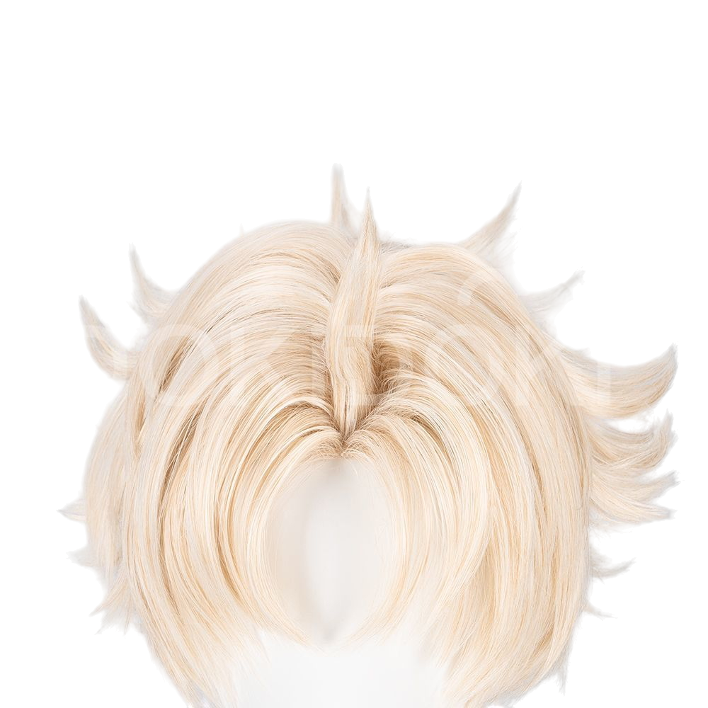 White Smoke Jin Enjoji (Jiji) Cosplay Wig - Dandadan (Teased Short) (FEVERCOS)