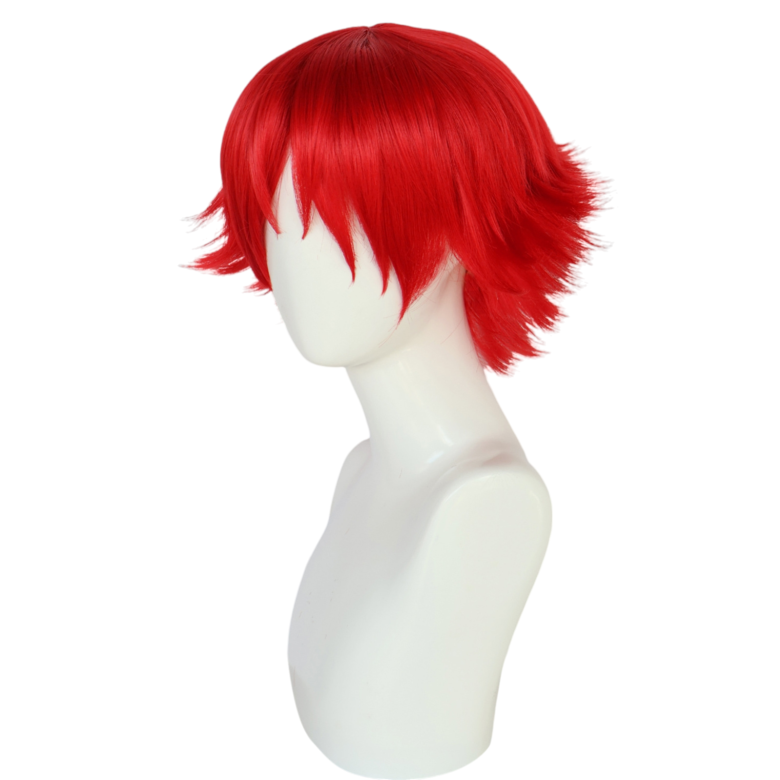 White Smoke Eiji Kikumaru Cosplay Wig - The Prince of Tennis (Red Spiky) (FEVERCOS)