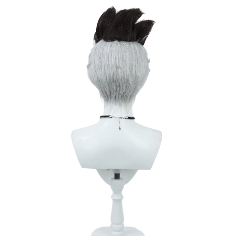 White Smoke David Martinez Cosplay Wig - Cyberpunk Edgerunners (Two-Tone Split) (FEVERCOS)