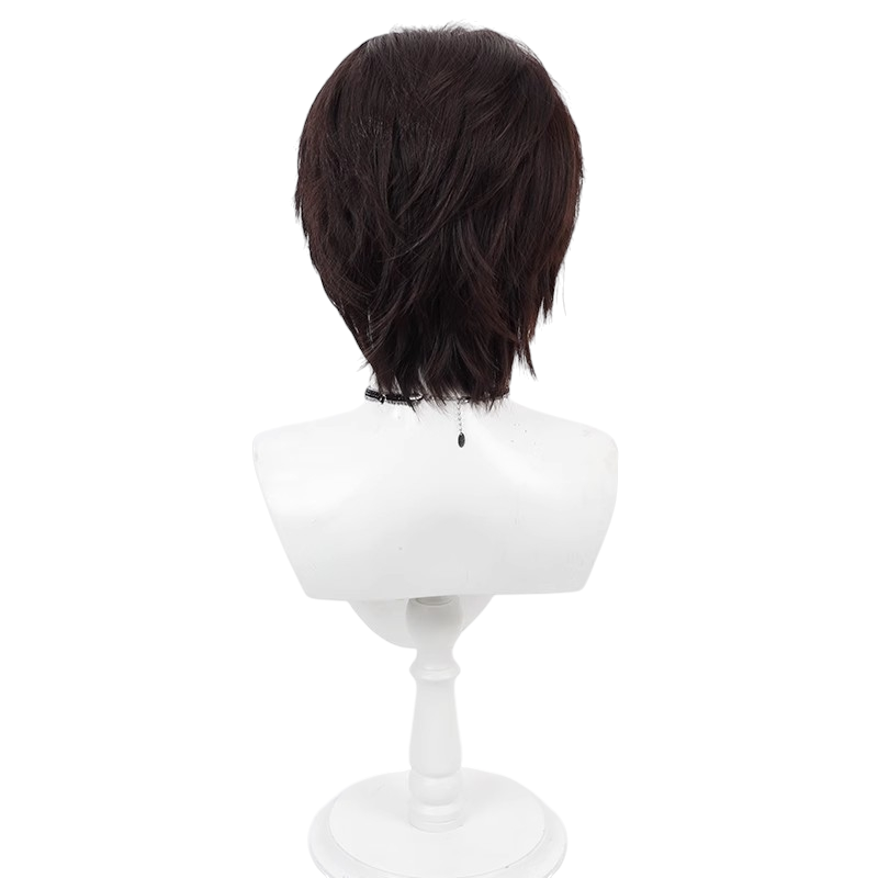 White Smoke Tsukasa Kadoya Cosplay Wig - Kamen Rider Decade (Brown Teased Volume) (FEVERCOS)