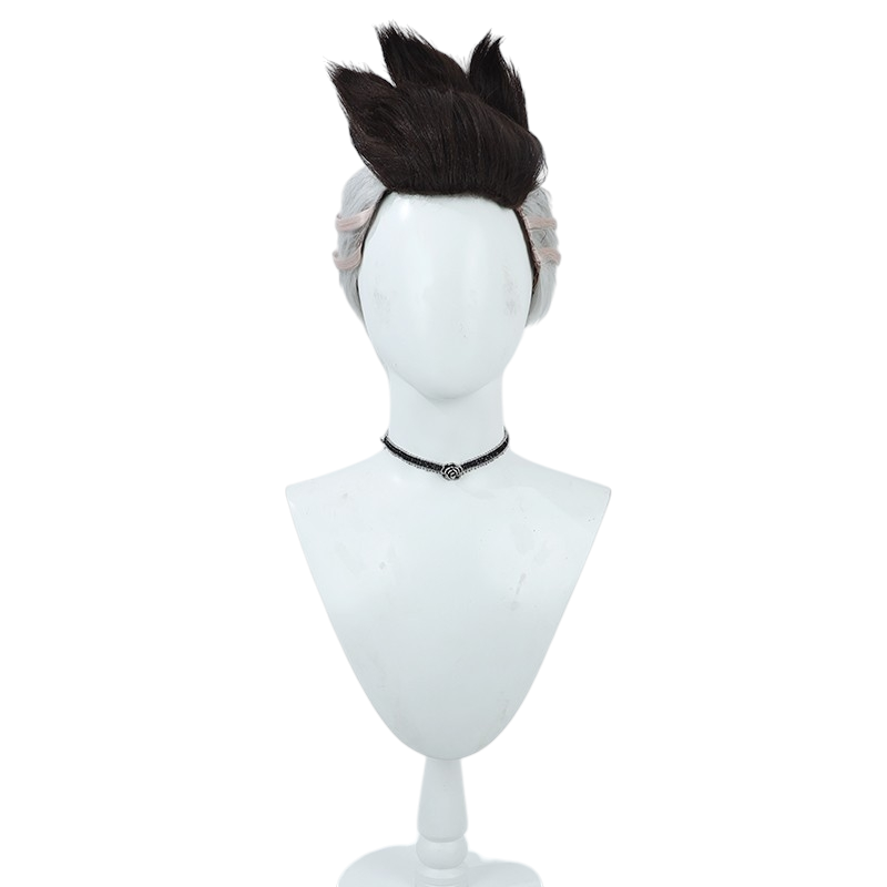 White Smoke David Martinez Cosplay Wig - Cyberpunk Edgerunners (Two-Tone Split) (FEVERCOS)