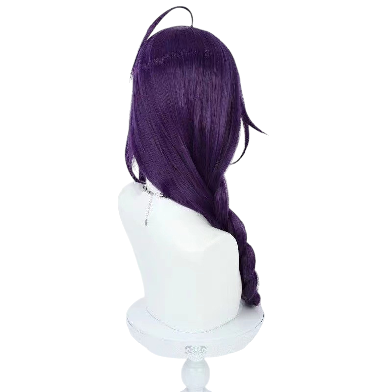 White Smoke Mayoi Ayase Cosplay Wig - Ensemble Stars!! ALKALOID (Purple/Green Split Braid) (FEVERCOS)
