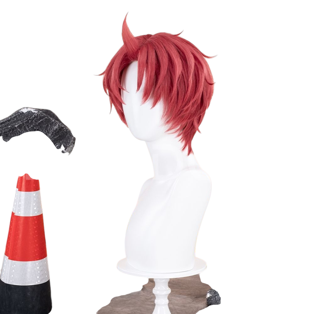 White Smoke Jin Enjoji (Jiji) Cosplay Wig - Dandadan (Teased Short) (FEVERCOS)