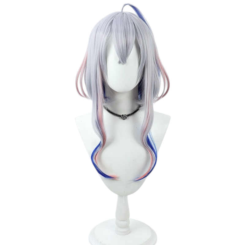 White Smoke Kanata Amane Cosplay Wig - Hololive (Silver Styled Short) (FEVERCOS)