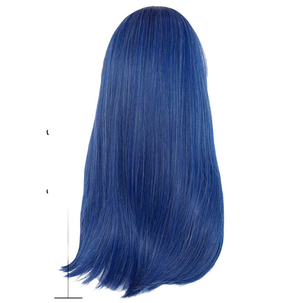 Dark Slate Blue Ennui (Sansan) Cosplay Wig - Inside Out 2 (Dark Blue Long) (FEVERCOS)