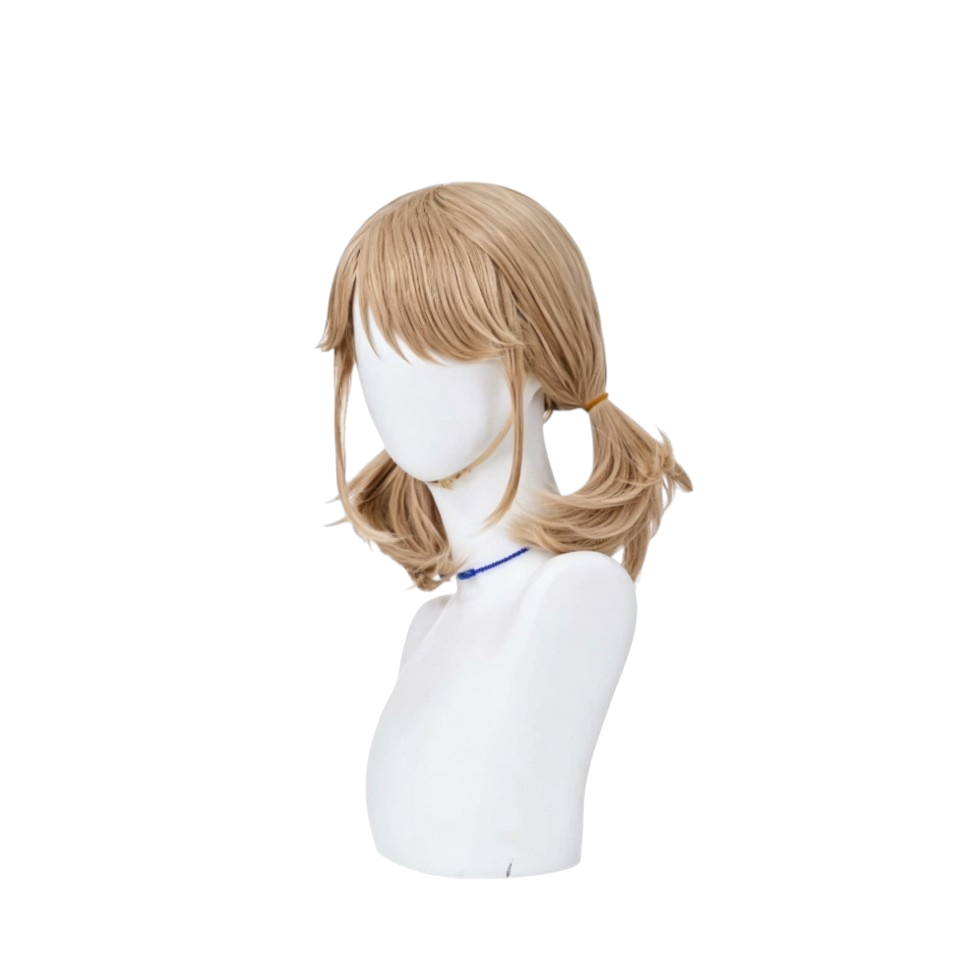 White Smoke Emma Woods (Sanrio Collab) Cosplay Wig - Identity V (Flaxen Brown Twin Tails) (FEVERCOS)