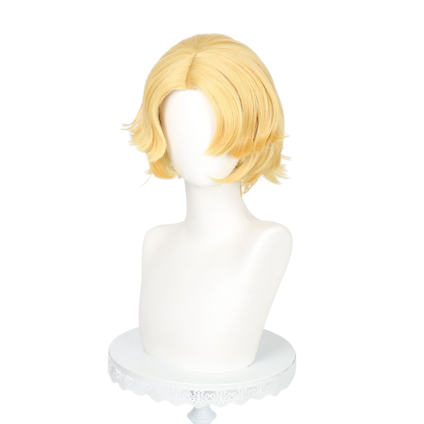 White Smoke Sang Qi Cosplay Wig - Line Puppy Skin (Blonde Flipped Scalp) (FEVERCOS) Honor of Kings