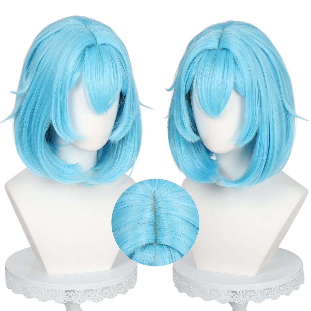 White Smoke Daji Cosplay Wig - Honor of Kings (Line Puppy Teased Inward Curl) (FEVERCOS)