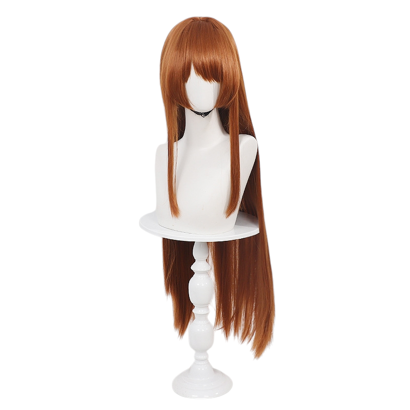 White Smoke Hibari Tojo Cosplay Wig - Variable Barricade (Chestnut Brown Long) (FEVERCOS)