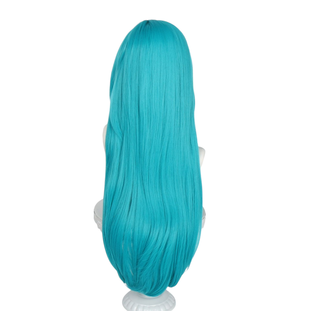 White Smoke Mint Cosplay Wig - Urban Anomaly (Pink Braided Rose Net) (FEVERCOS)