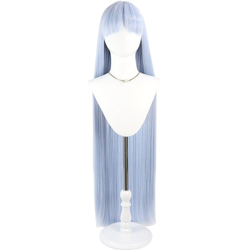 White Smoke M Darmon Cosplay Wig - Petals of Reincarnation (Blue Teased Assassin Angel) (FEVERCOS)