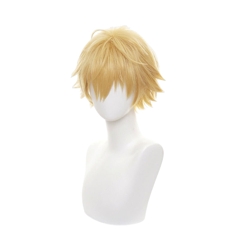 White Smoke Denji Cosplay Wig - Chainsaw Man (Blonde Spiky) (FEVERCOS)